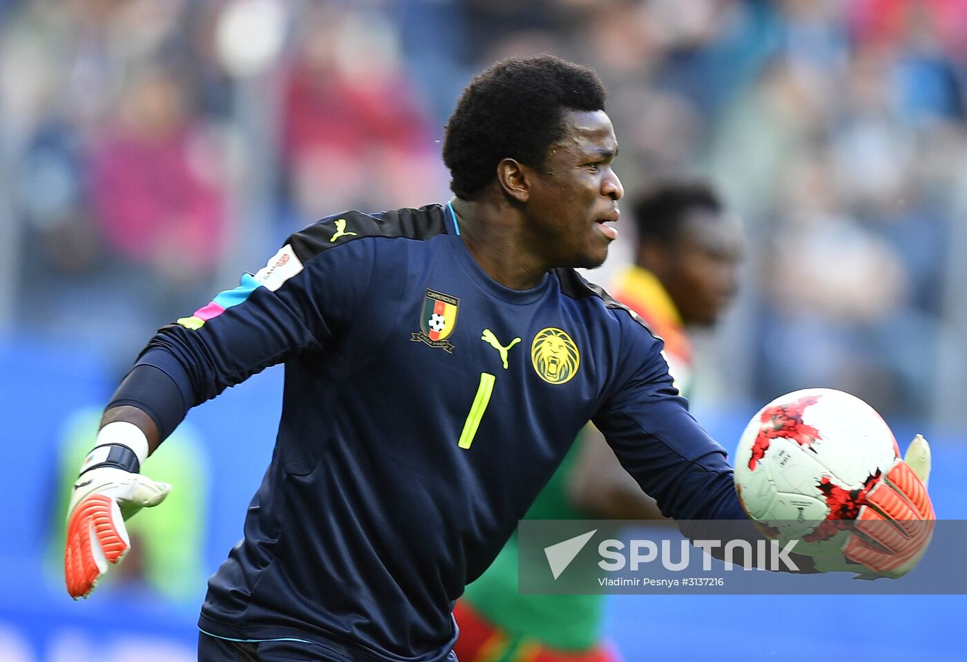 Football. 2017 FIFA Confederations Cup. Cameroon vs. Australia