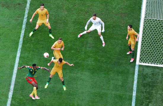 Football. 2017 FIFA Confederations Cup. Cameroon vs. Australia