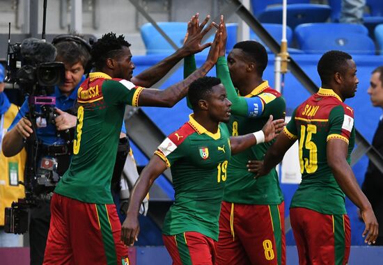 Football. 2017 FIFA Confederations Cup. Cameroon vs. Australia