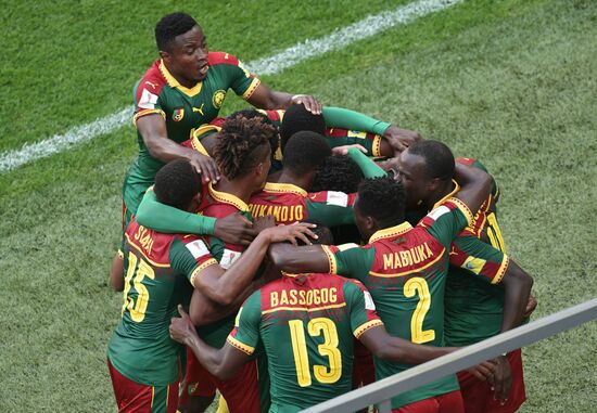 Football. 2017 FIFA Confederations Cup. Cameroon vs. Australia