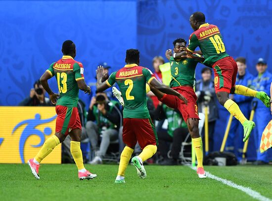 Football. 2017 FIFA Confederations Cup. Cameroon vs. Australia