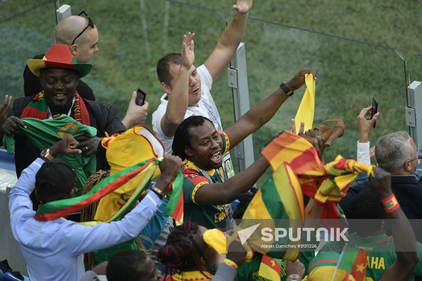 Football. 2017 FIFA Confederations Cup. Cameroon vs. Australia