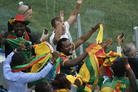 Football. 2017 FIFA Confederations Cup. Cameroon vs. Australia