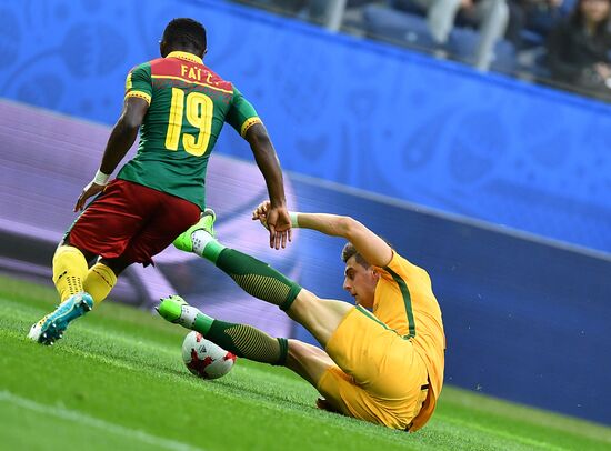Football. 2017 FIFA Confederations Cup. Cameroon vs. Australia