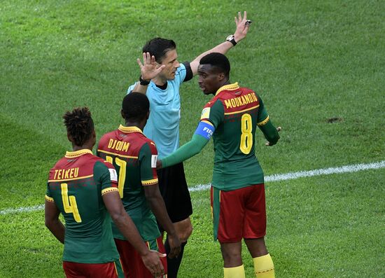 Football. 2017 FIFA Confederations Cup. Cameroon vs. Australia