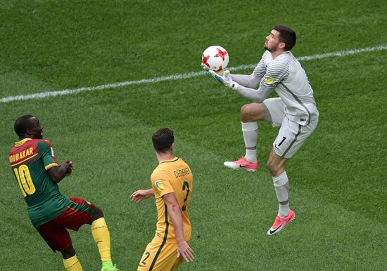 Football. 2017 FIFA Confederations Cup. Cameroon vs. Australia