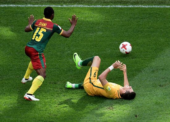 Football. 2017 FIFA Confederations Cup. Cameroon vs. Australia