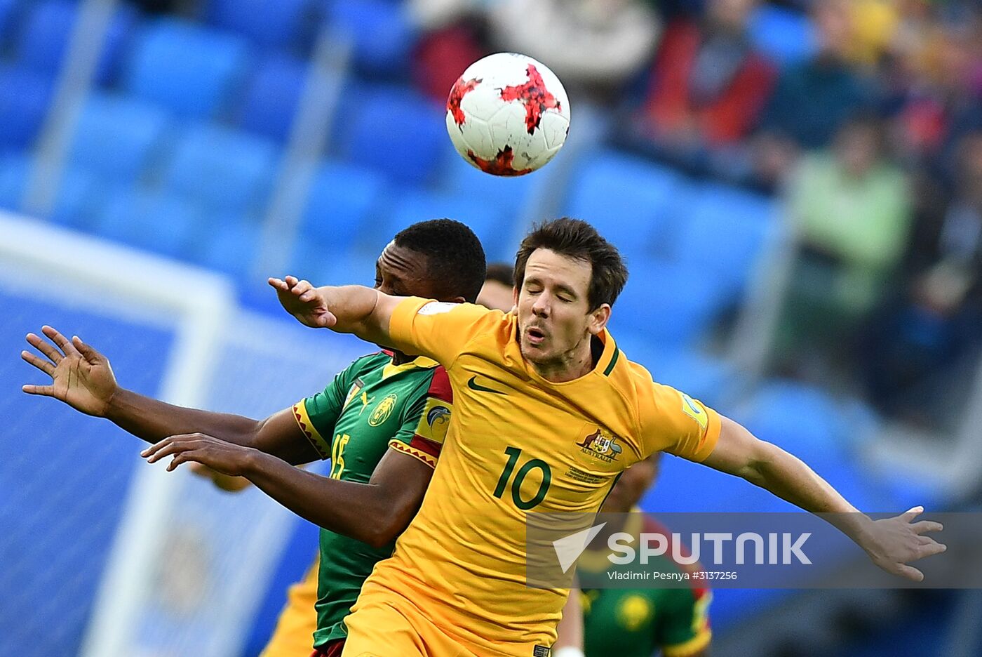 Football. 2017 FIFA Confederations Cup. Cameroon vs. Australia