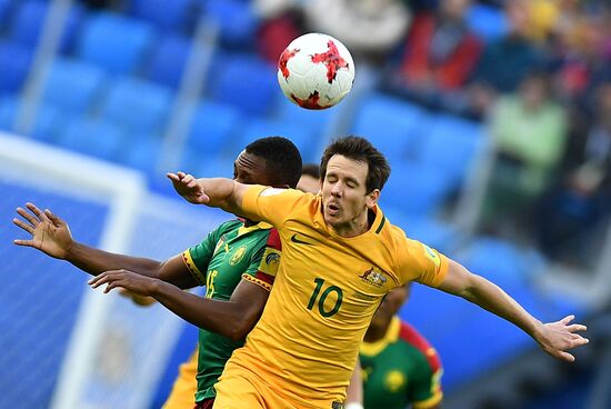 Football. 2017 FIFA Confederations Cup. Cameroon vs. Australia