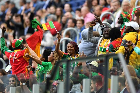 Football. 2017 FIFA Confederations Cup. Cameroon vs. Australia