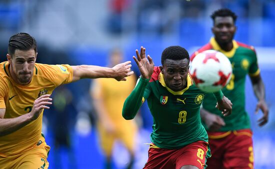 Football. 2017 FIFA Confederations Cup. Cameroon vs. Australia