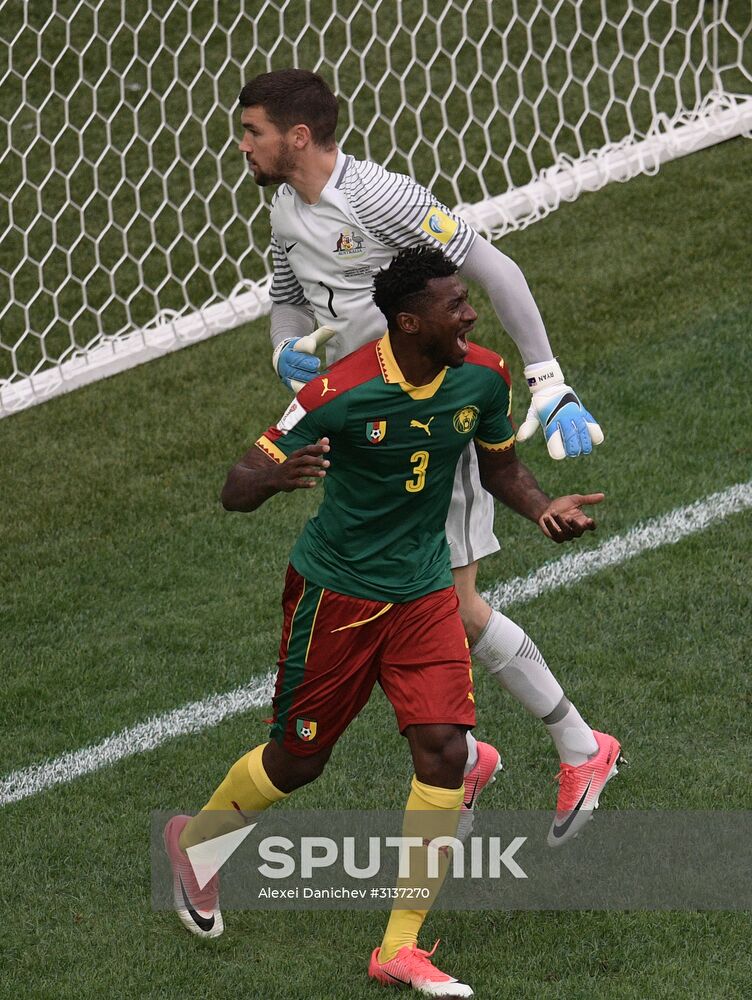 Football. 2017 FIFA Confederations Cup. Cameroon vs. Australia