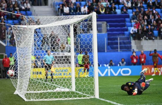 Football. 2017 FIFA Confederations Cup. Cameroon vs. Australia