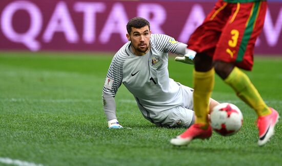 Football. 2017 FIFA Confederations Cup. Cameroon vs. Australia