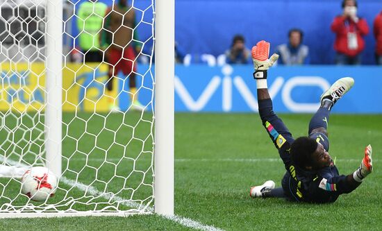 Football. 2017 FIFA Confederations Cup. Cameroon vs. Australia
