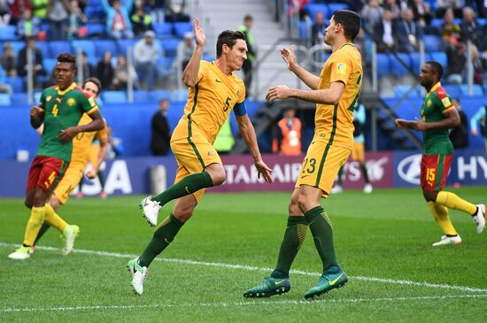 Football. 2017 FIFA Confederations Cup. Cameroon vs. Australia