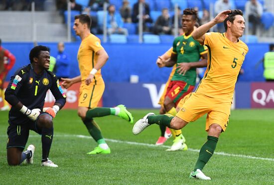 Football. 2017 FIFA Confederations Cup. Cameroon vs. Australia