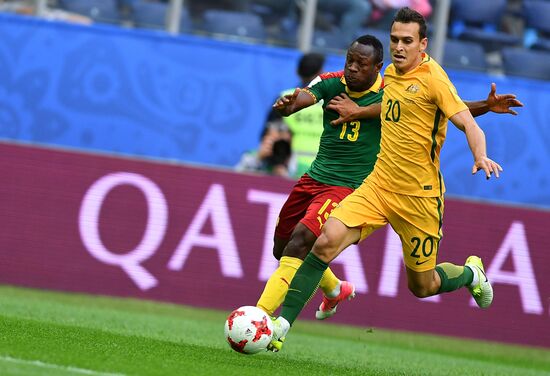 Football. 2017 FIFA Confederations Cup. Cameroon vs. Australia