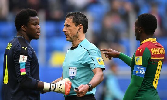 Football. 2017 FIFA Confederations Cup. Cameroon vs. Australia