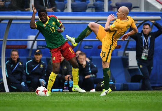 Football. 2017 FIFA Confederations Cup. Cameroon vs. Australia