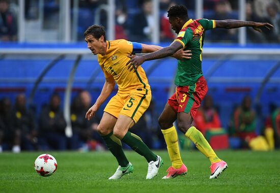 Football. 2017 FIFA Confederations Cup. Cameroon vs. Australia