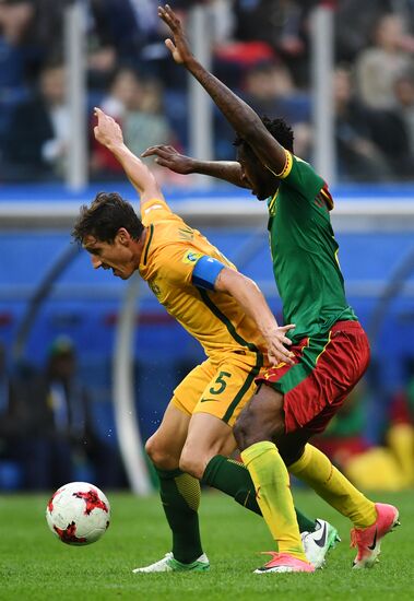 Football. 2017 FIFA Confederations Cup. Cameroon vs. Australia