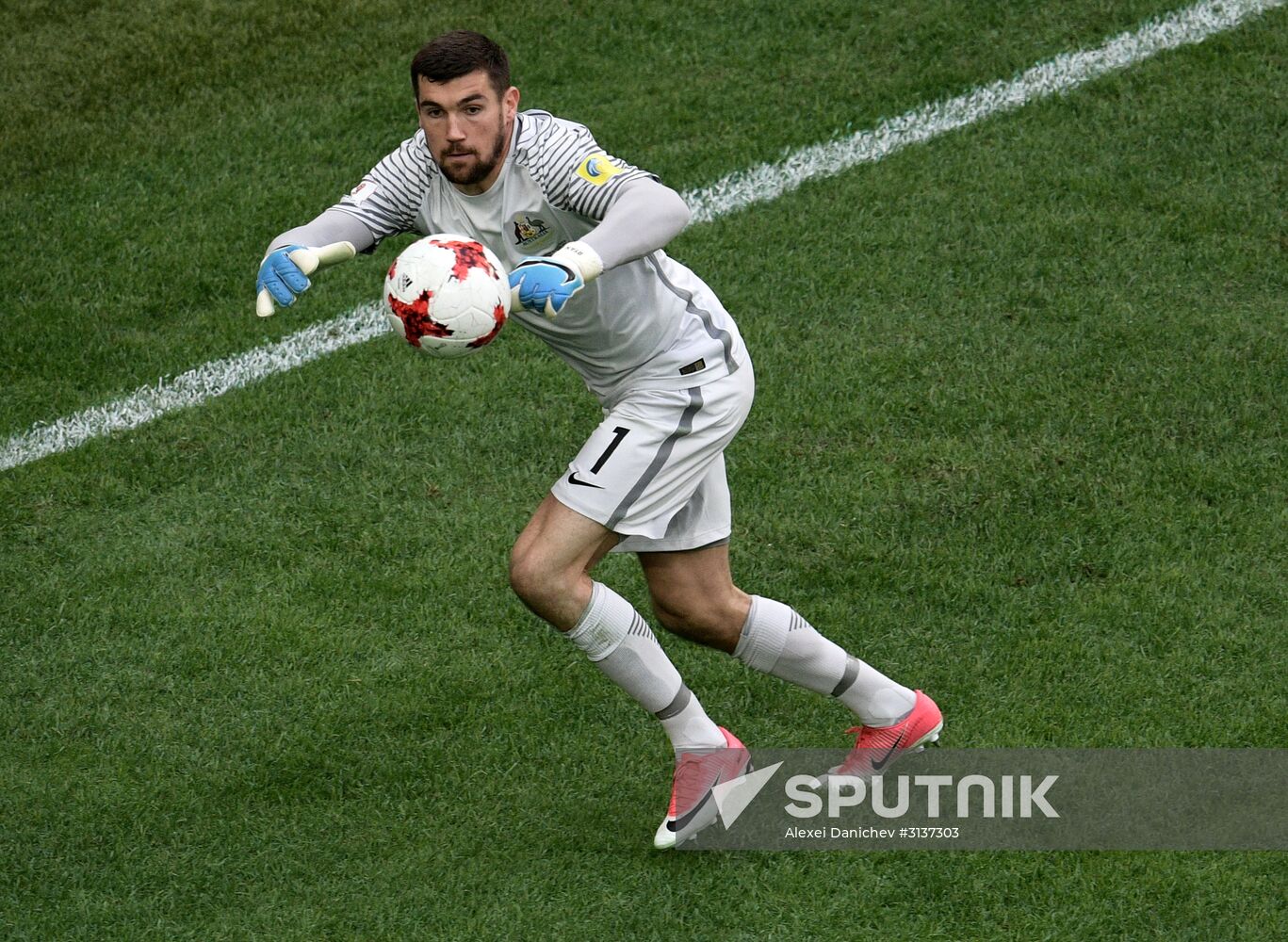 Football. 2017 FIFA Confederations Cup. Cameroon vs. Australia