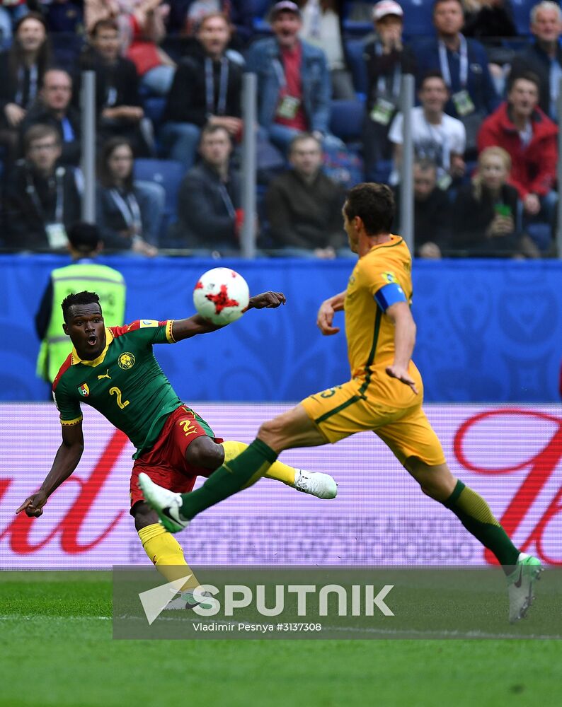 Football. 2017 FIFA Confederations Cup. Cameroon vs. Australia