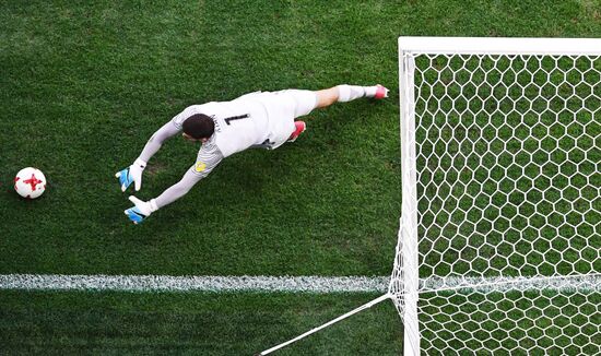 Football. 2017 FIFA Confederations Cup. Cameroon vs. Australia