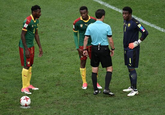 Football. 2017 FIFA Confederations Cup. Cameroon vs. Australia