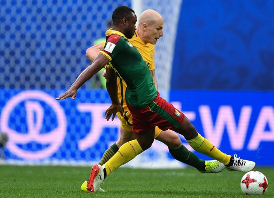 Football. 2017 FIFA Confederations Cup. Cameroon vs. Australia