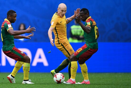 Football. 2017 FIFA Confederations Cup. Cameroon vs. Australia