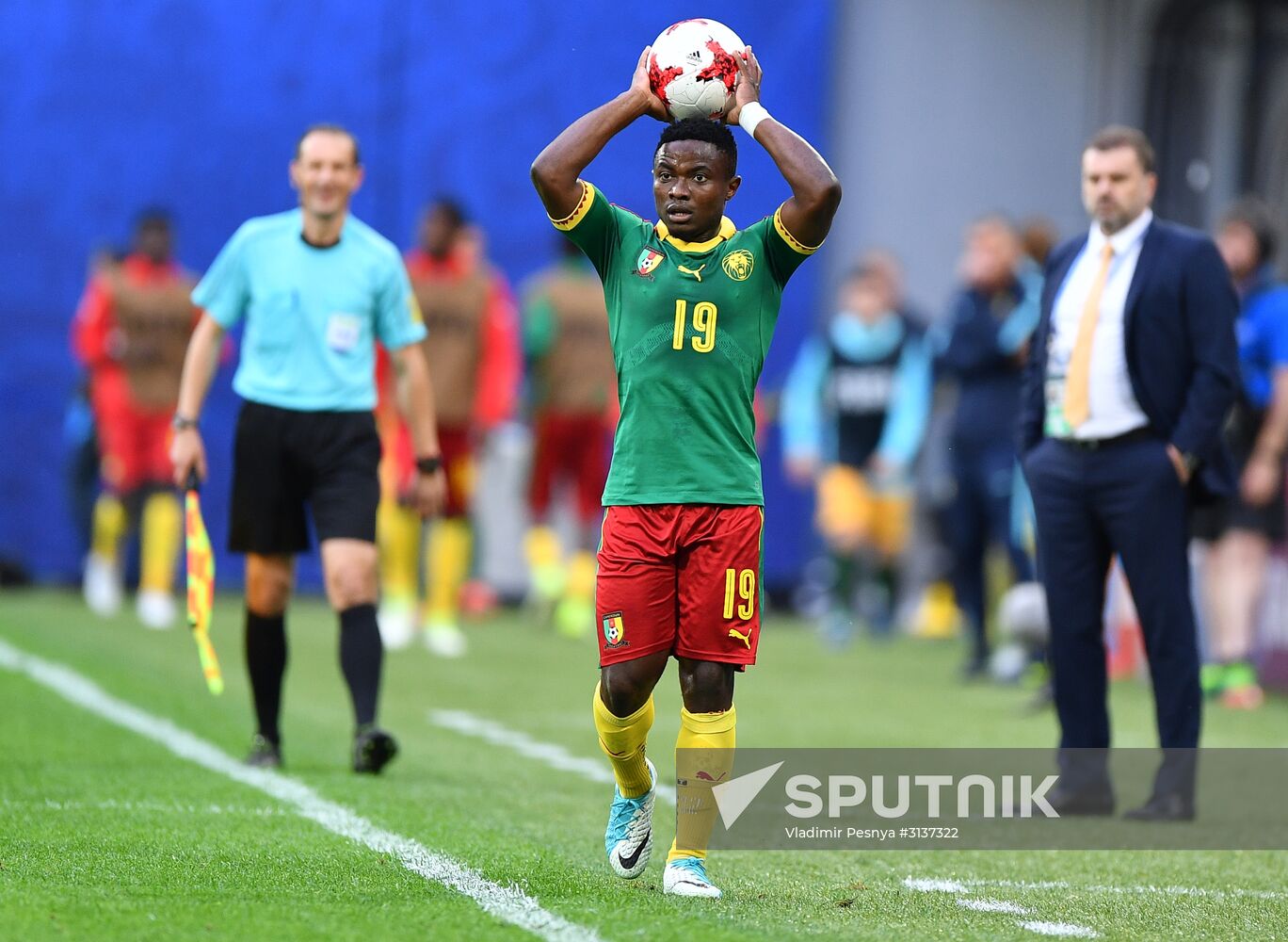Football. 2017 FIFA Confederations Cup. Cameroon vs. Australia
