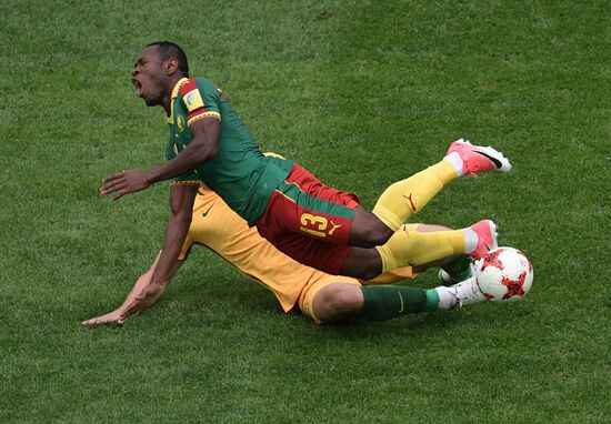 Football. 2017 FIFA Confederations Cup. Cameroon vs. Australia