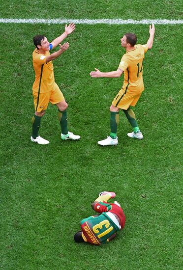 Football. 2017 FIFA Confederations Cup. Cameroon vs. Australia