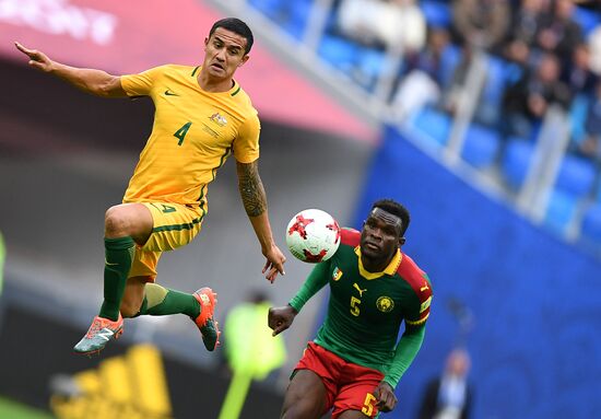 Football. 2017 FIFA Confederations Cup. Cameroon vs. Australia