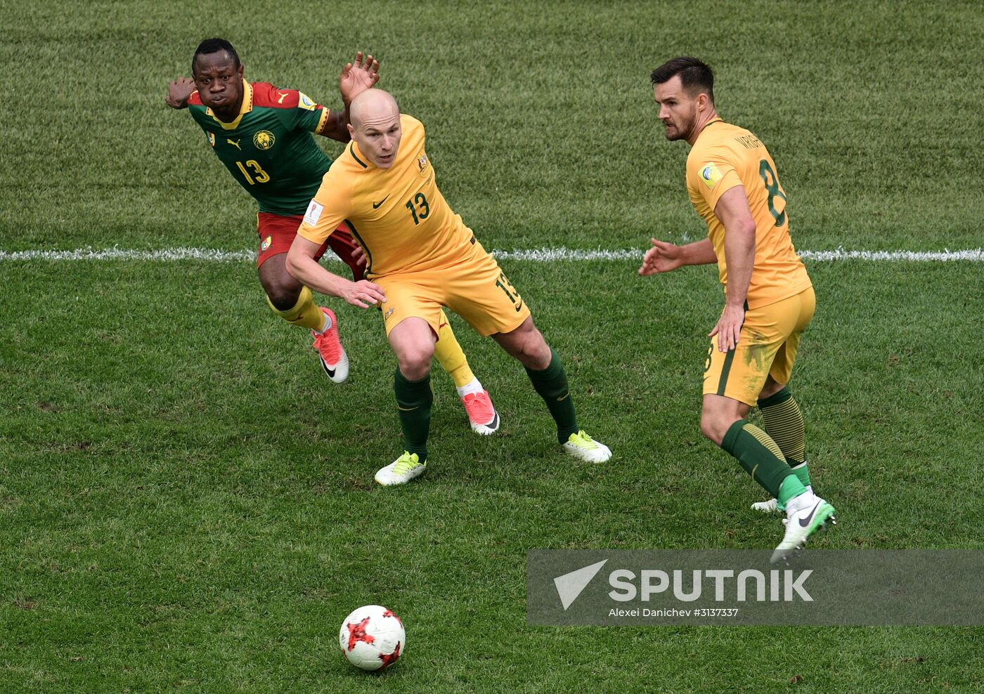 Football. 2017 FIFA Confederations Cup. Cameroon vs. Australia