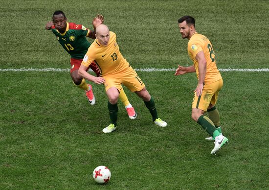 Football. 2017 FIFA Confederations Cup. Cameroon vs. Australia