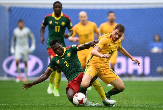 Football. 2017 FIFA Confederations Cup. Cameroon vs. Australia