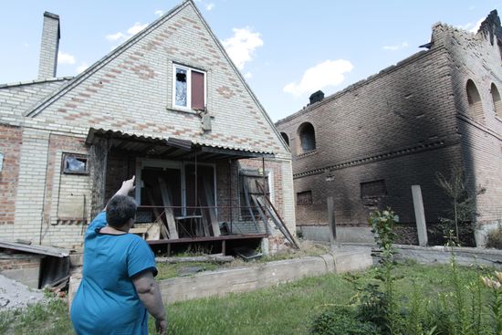 Consequences of shelling in Donetsk Region