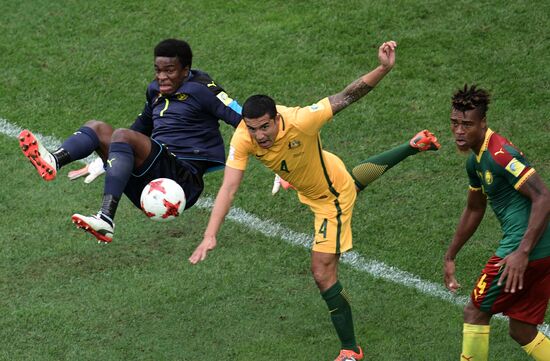 Football. 2017 FIFA Confederations Cup. Cameroon vs. Australia