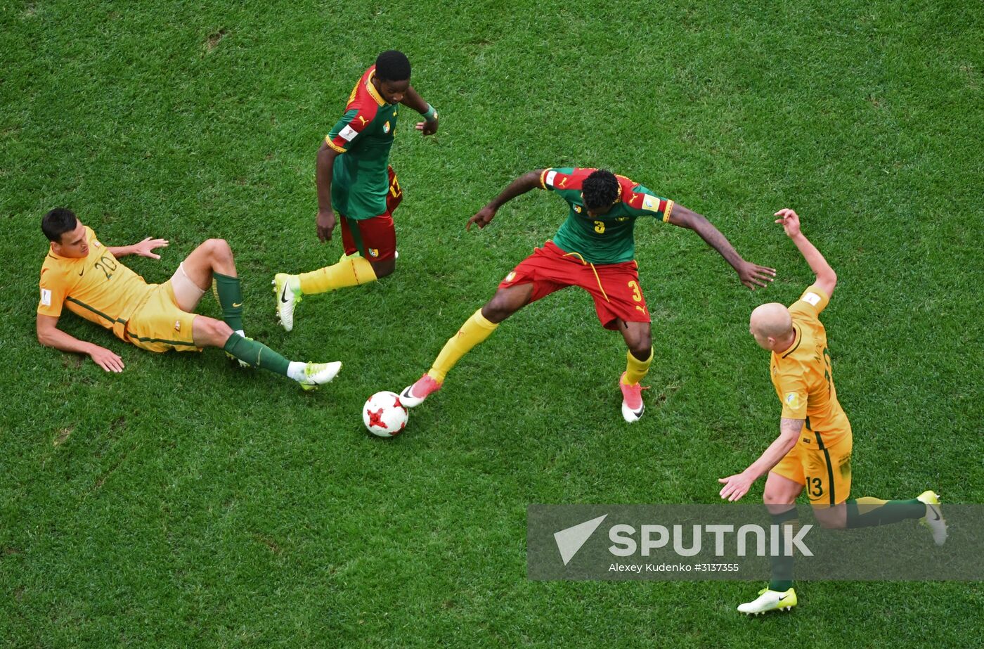 Football. 2017 FIFA Confederations Cup. Cameroon vs. Australia