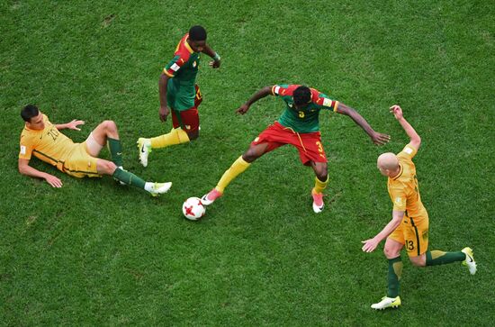 Football. 2017 FIFA Confederations Cup. Cameroon vs. Australia
