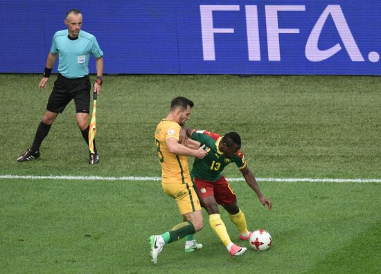 Football. 2017 FIFA Confederations Cup. Cameroon vs. Australia