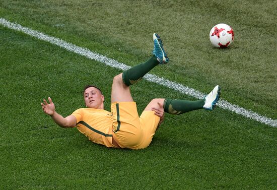 Football. 2017 FIFA Confederations Cup. Cameroon vs. Australia