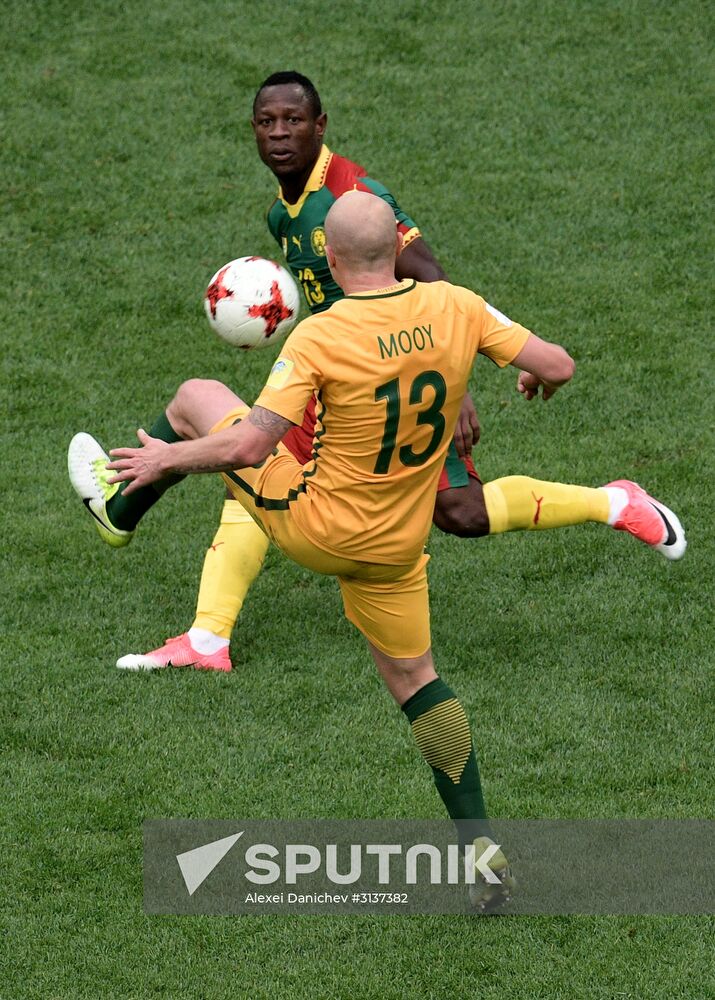 Football. 2017 FIFA Confederations Cup. Cameroon vs. Australia