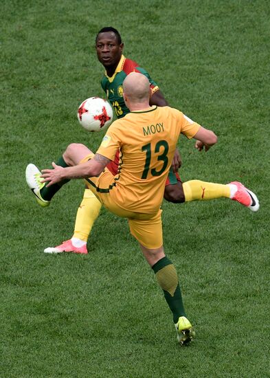 Football. 2017 FIFA Confederations Cup. Cameroon vs. Australia