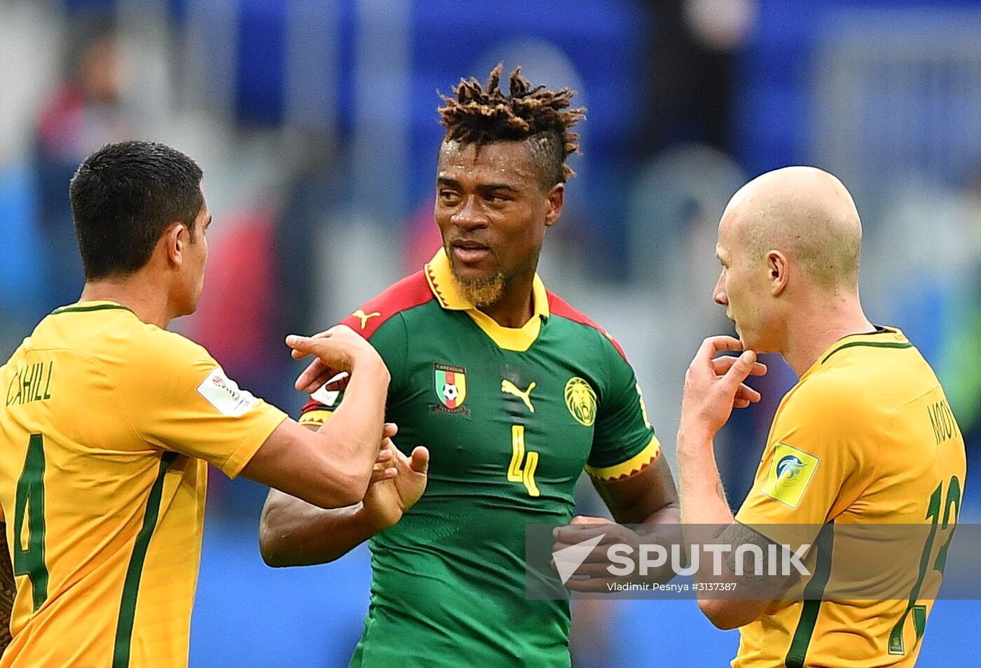 Football. 2017 FIFA Confederations Cup. Cameroon vs. Australia