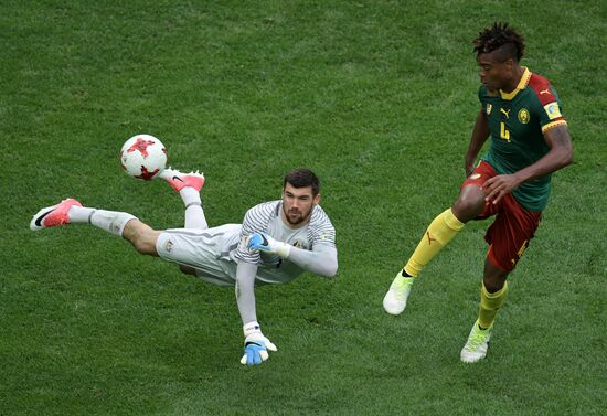 Football. 2017 FIFA Confederations Cup. Cameroon vs. Australia