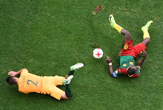 Football. 2017 FIFA Confederations Cup. Cameroon vs. Australia